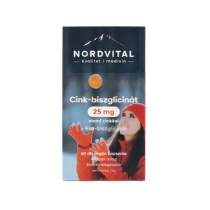 Nordvital cink-biszglicinát+réz kapszula, 60 db