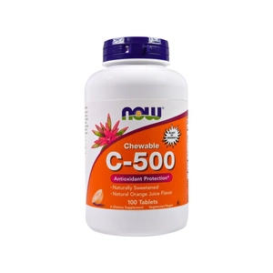 Now C-vitamin 500 mg narancs ízű rágótabletta, 100 db