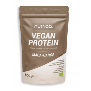 Nutriqa bio maca-carob vegán protein mix, 500 g