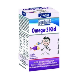 JutaVit Omega-3 Kid narancs ízű rágókapszula, 45 db