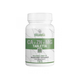 Organika ca+zn+mg tabletta, 60 db