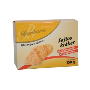 Barbara gluténmentes sajtos kréker 150 g