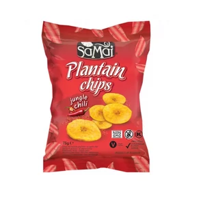 Samai Plantain főzőbanán chips csípős chili, 75 g