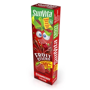 Sunvita fruit sticks eper 5 db, 100 g