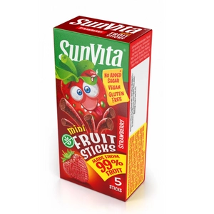 Sunvita mini fruit sticks eper 5 db, 50 g