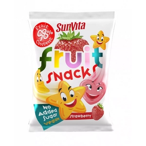 Sunvita fruit snacks eper, 20 g