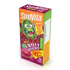 Sunvita mini fruit sticks kaktuszgyümölcs 5 db, 50 g