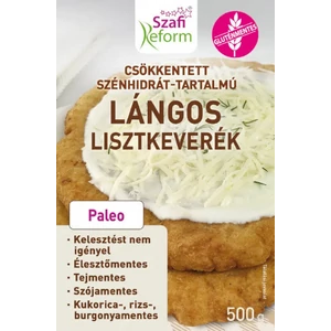 Szafi Reform Gluténmentes csökkentett szénhidrát-tartalmú lángos lisztkeverék, 500 g