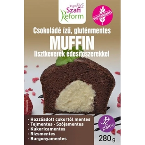 Szafi Reform Étcsokoládé ízű muffin lisztkeverék édesítőszerrel, 280 g