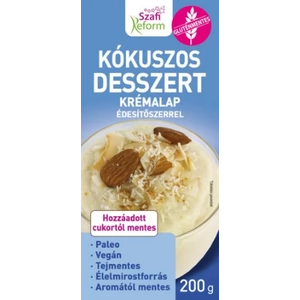 Szafi Reform Kókuszos desszert krémalap édesítőszerrel, 200 g