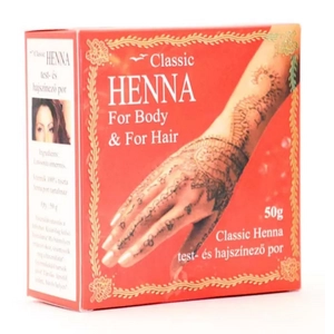 Classic Henna haj és testfesték por 50 g