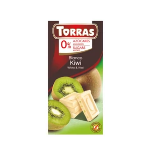 Torras fehércsokoládé kiwi, 75 g