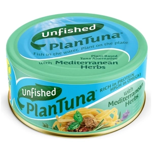 Unifished Plantuna vegán tonhal stílusú készítmény mediterrán fűszeres lében, 150 g