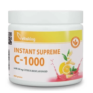 Vitaking C-vitamin por bioflavonoidokkal szeder ízesítéssel, 400g