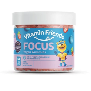 Vitamin Friends Focus gumivitamin, bogyós gyümölcs ízű, vegán, 60 db