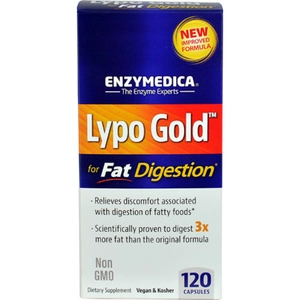 Enzymedica Lypo Gold Lipáz enzimkeverék kapszula, 120db