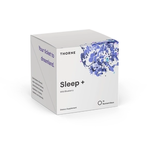 Thorne Sleep +, nyugodt alvás, áfonya ízű korong, 15 db