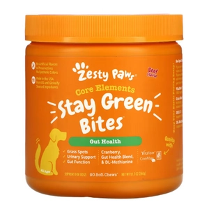 Zesty Paws Stay Green Zöld falatok kutyáknak, marhahúsos, 90db