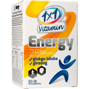 1x1 Vitamin Energy tabletta ginkgo bilobával és ginzenggel, 50 db