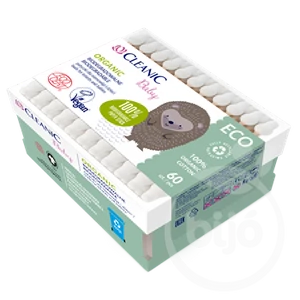 Cleanic baby eco organic biológiailag lebomló fültisztító 60 db