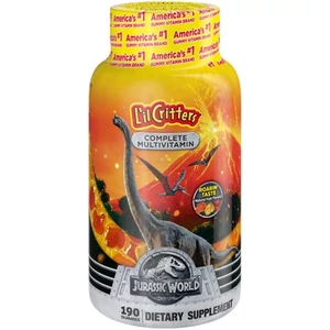 Vitafusion Lil' Critters Multivitamin Jurassic World gyümölcsös gumivitamin, 190db