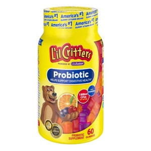 Vitafusion Lil Critters Probiotikus gumivitamin, cseresznye-narancs-szőlő, 1 milliárd CFU, 60db