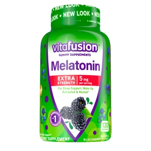 Vitafusion Extra erős melatonin gumivitamin 5mg, áfonya, 120db