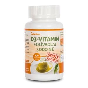 Netamin D3-vitamin+olívaolaj 3000 NE, 100 db
