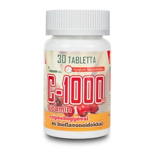 Netamin C-1000 mg vitamin tabletta csipkebogyóval és bioflavonoidokkal, 30 db