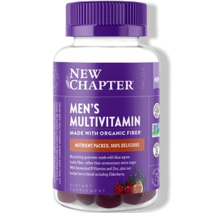 New Chapter Men's Multivitamin gumicukor férfiaknak, bogyós citrus íz, 75 db