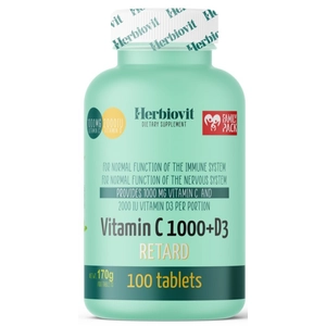 Herbiovit vitamin c1000+d3 retard tabletta 100 db