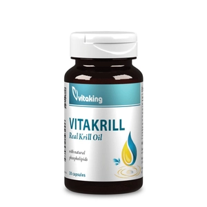 Vitaking Vitakrill krill olaj kapszula 500mg, 30db