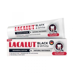 Lacalut fogkrém black &amp; white 75 ml