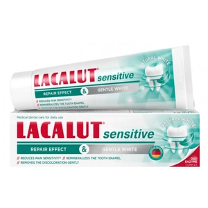 Lacalut sensitive repair effect &amp; gentle white fogkrém 75 ml