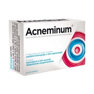 Acneminum Növényi Kivonatokat Cinket Niacint És B6-Vitamint Tartalmazó Tabletta 30db
