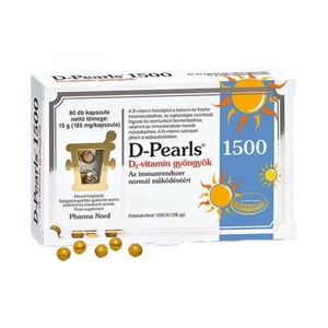 Pharma Nord D-Pearls 1500 D3-Vitamin Gyöngyök 80 db