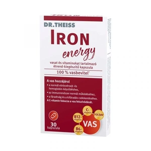 Dr.Theiss iron energy vasat és vitaminokat tartalmazó étrend-kiegészítő kapszula 30 db