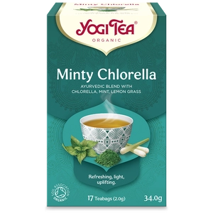 Yogi Bio Mentás Tea Chlorella Algával, 17 filter