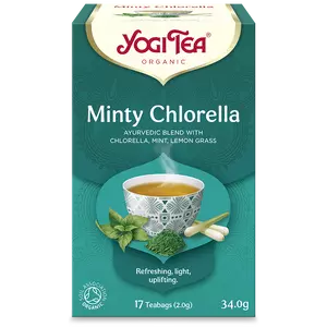 Yogi Bio Mentás Tea Chlorella Algával, 17 filter