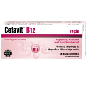 Cefavit B12 Vegán Rágótabletta 60db
