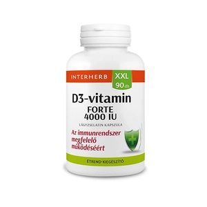 Interherb Xxl D3-Vitamin Forte 4000 Iu Kapszula 90db