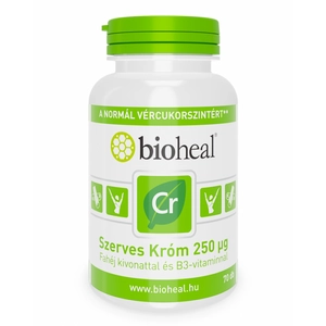 Bioheal Szerves Természetes Króm Fahéj Kivonattal És B3-Vitaminnal 70db