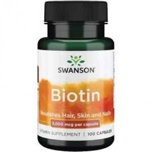 Swanson Biotin Tabletta, 100 db