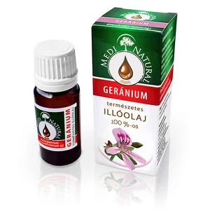 Medinatural 100%-os tisztaságú illóolaj, 10 ml - Geránium