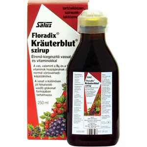 Salus Krauterblut Floradix étrendkiegészítő szirup vassal és vitaminokkal, 250 ml