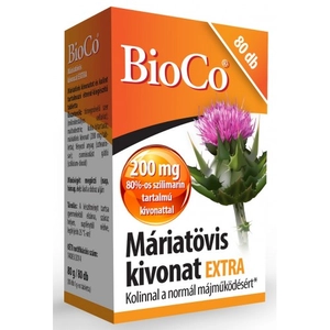 BioCo Máriatövis kivonat EXTRA, 80 db tabletta