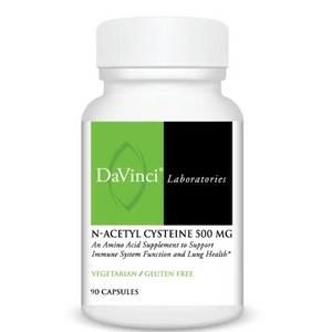DaVinci N-Acetyl Cysteine, NAC, 500 mg, 90 db
