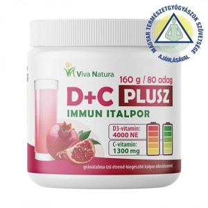 Viva Natura D+C Plusz immun italpor, 160 g