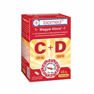 Biomed Magyar Kincs C+D Vitamin Kapszula, 60 db