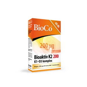 Bioco Bioaktív K2 200 K1-D3 Vitamin, 60 db